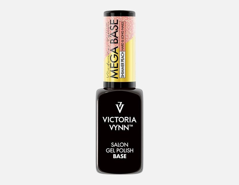Gel Polish Base MEGA BASE SHIMMER PEACH 8ML_0