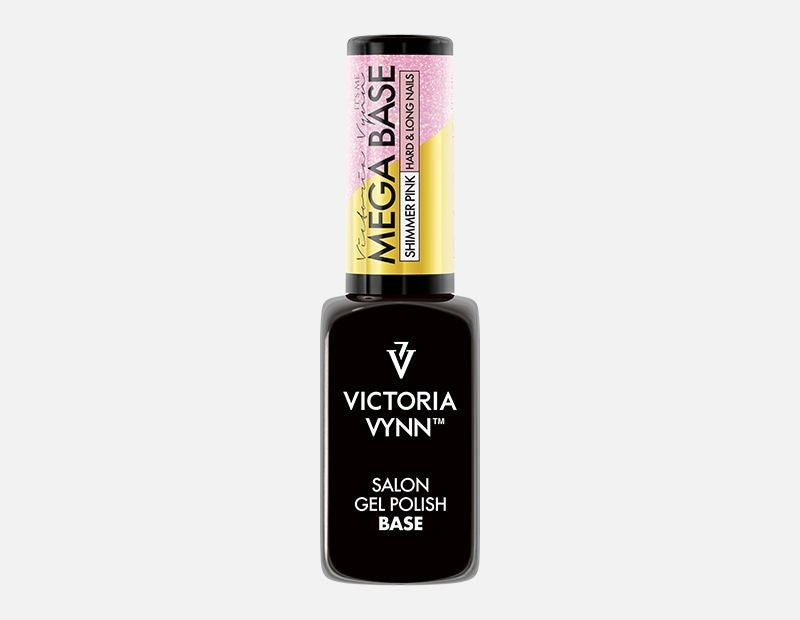 Gel Polish Base MEGA BASE SHIMMER PINK 8ML_0