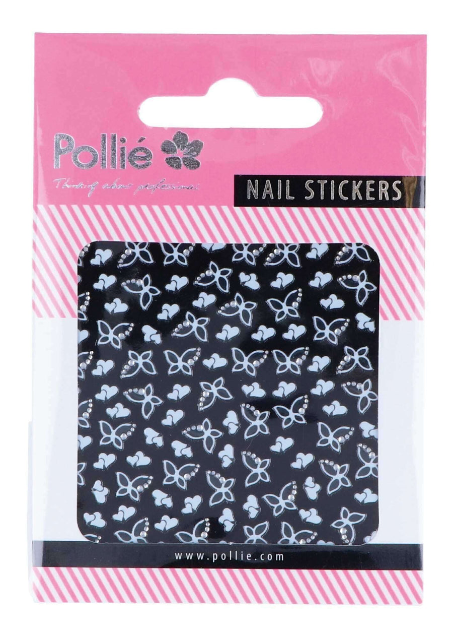3D STICKERS WHITE HEARTS NAIL ART_0