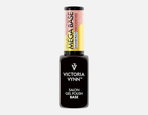 Gel Polish Base MEGA BASE SHIMMER PEACH 8ML_0