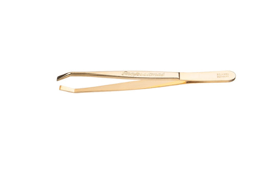 PINCES DEPILAR PROFESSIONAL DAURADA 9 CM._0