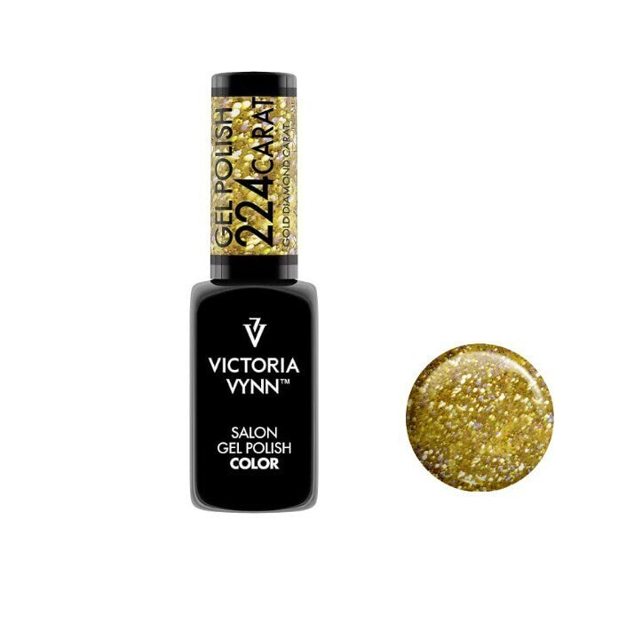 GEL POLISH CARAT GOLD DIAMOND 224 8 ml_0