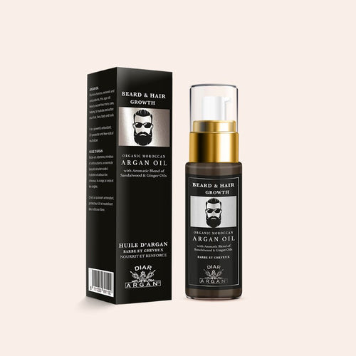 Sèrum per al creixement de barba i cabells amb argan, sàndal i gingebre_0