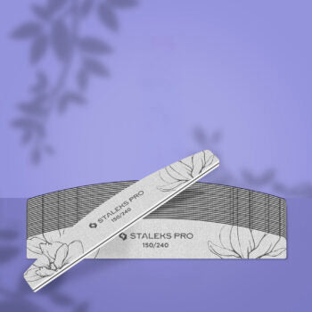 Half-moon mineral nail file EXPERT 40, grit 150/240 (25 units)