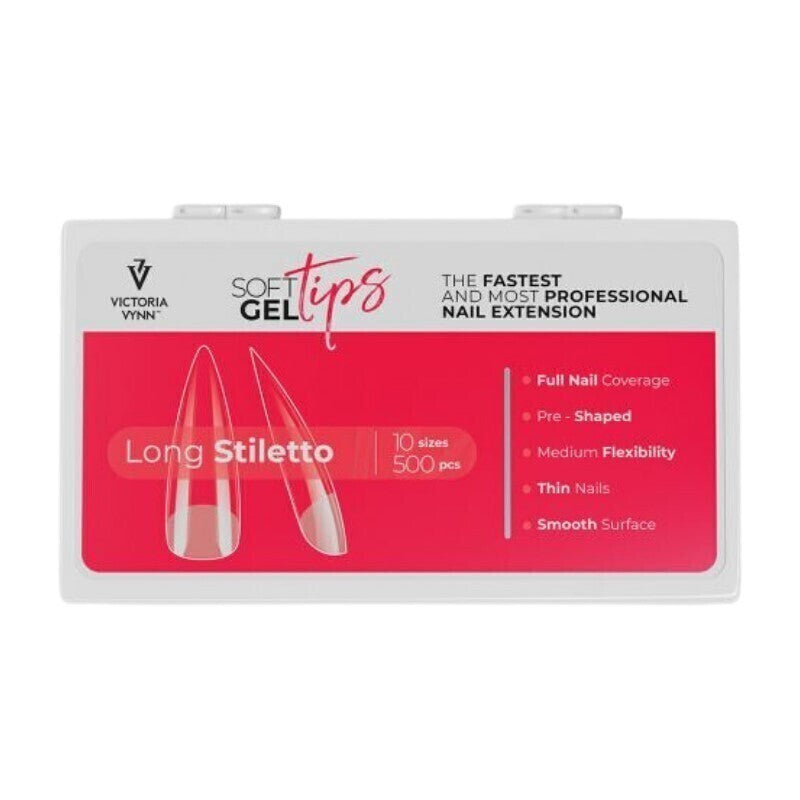 SOFT GEL TIPS LONG STILETTO 500u._0