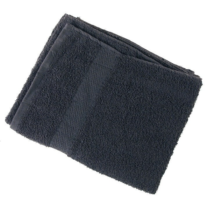 Tovallola 100% va cotar 40x80 380 grs negra, pack 12 u._0