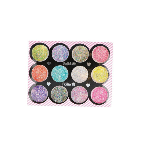 GLITTER FOR NAIL ART ASSORTED 1G X12 COLORS_0