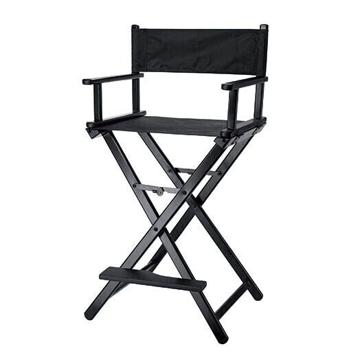 Silla maquillatge alumini negre_0
