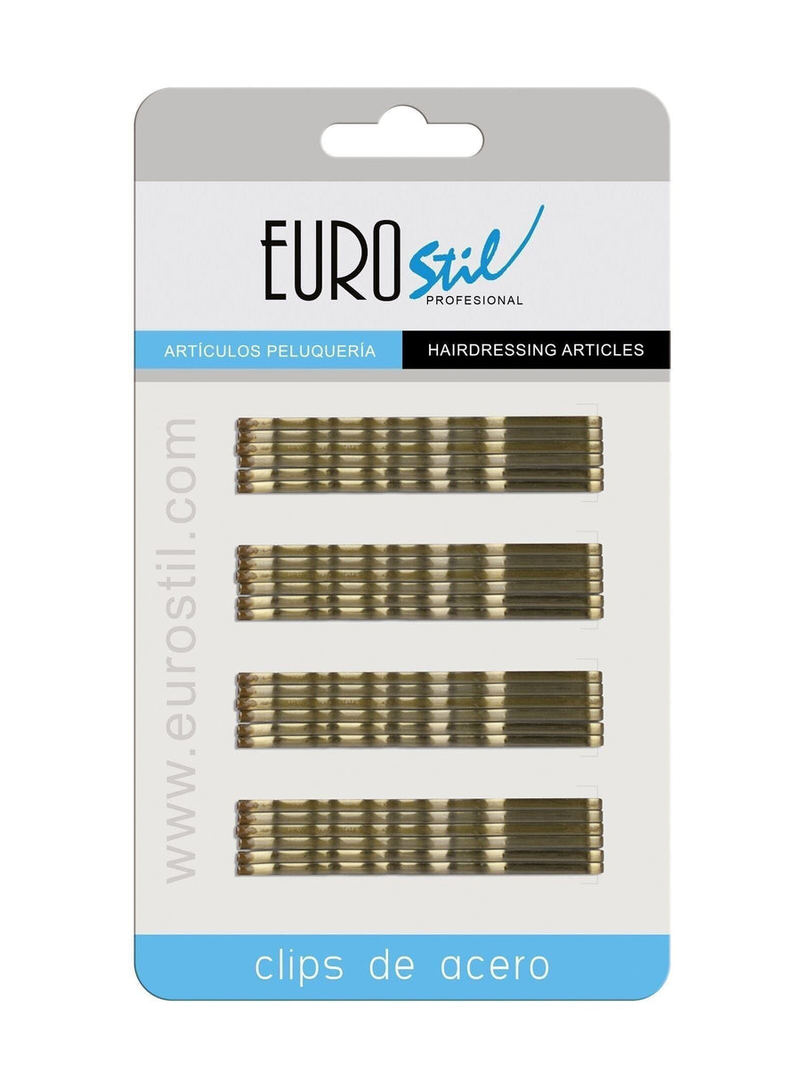 CARTRÓ 24 CLIPS ONDINA BRONZE EUROSTIL 70 MM_0