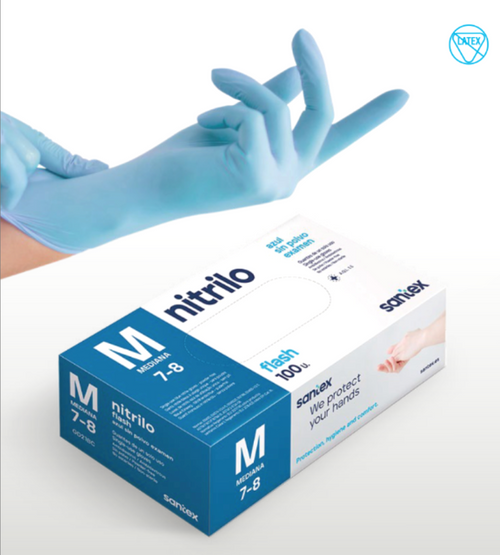 Guants de nitril Nitriflex Blaus AQL 1,5 Talla M_0