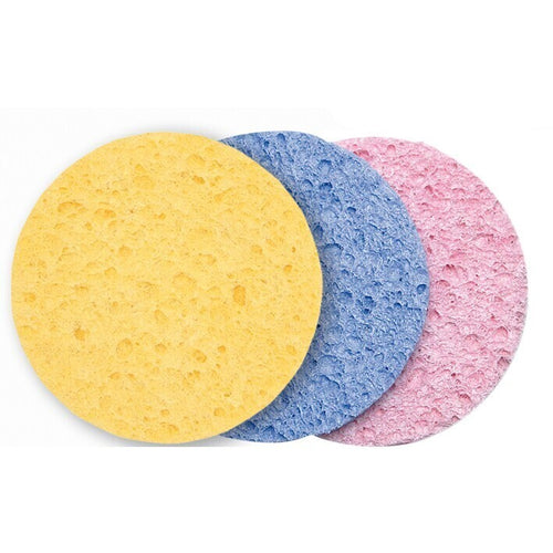 Paquet 12 u. esponges desmaquillants cel·lulosa 90 mm_0